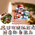 thumbnail image 1 of Xiwaer 2D Acrylic Flat Christmas Letters Ornaments Hanging Xmas Alphabet Letters For Christmas Tree Pendant Christmas Decorations Christmas Tree Hanging Pendant,A Acrylic, 1 of 8