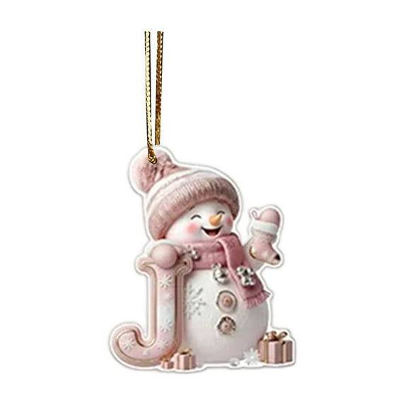 Xiwaer 2D Baby's Christmas Ornament Gift For New New Mom Newborn, Personalized Baby Ornament Christmas 2024, Baby's 1st Xmas Ornament Gift, Custom Choose Name & J