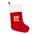 thumbnail image 1 of Xiwaer Christmas Stockings Letter A~Z Super Soft Plush Cuff Embroidered Xmas Stockings Stocking Decorations For Family Holiday Season Decor White, 1 of 9
