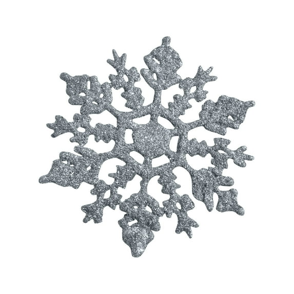 Xiwaer Christmas Tree Ornaments Christmas Simulation Snowflake Xmas Ornament Silver S