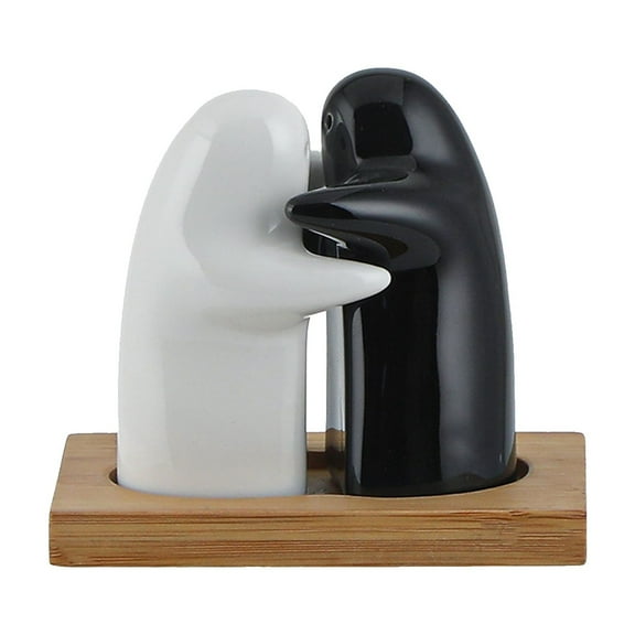 Xiwaer Creative Ceramic Pepper Shaker Warm Hug Little Man Wedding Gift Hug Seasoning Jar A,B