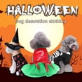 thumbnail image 1 of Xiwaer Halloween Christmas Fashion Pet Cat And Dog Bottoming Floral Print Breathable Dress, L, 1 of 9