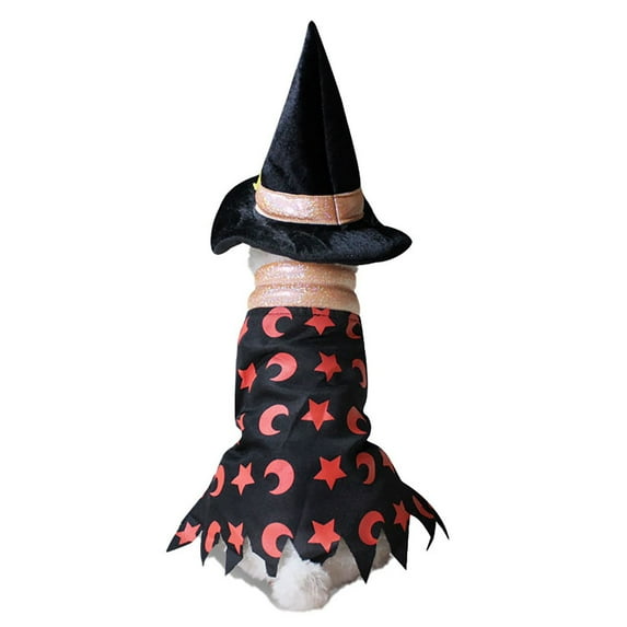 Xiwaer Halloween Christmas Fashion Pet Cat And Dog Bottoming Floral Print Breathable Dress Saffron L