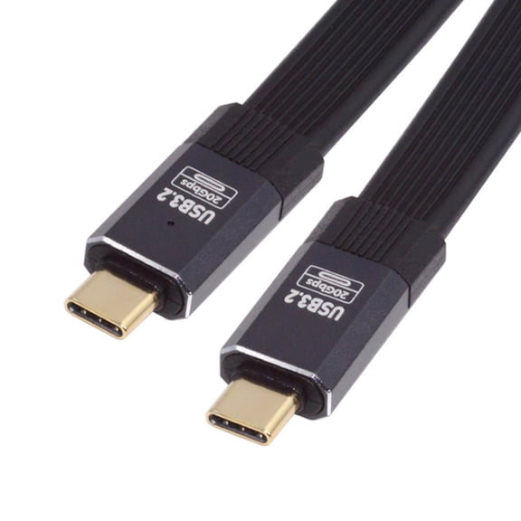Xiwai 0.8M USB4 Cable 20Gbps Flat Slim FPC Cable with 100W and 8K@60Hz 5K@60Hz USB4.0 Compatible with Thunderbolt3/4