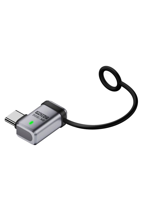 90 Degree USB5.0 80Gbps Male to Female Left Right Angled Extension Adapter with Lanyard Keychain 240W 16K 8K 5K Compatible with USB4.0 Thunderbolt3/4/5