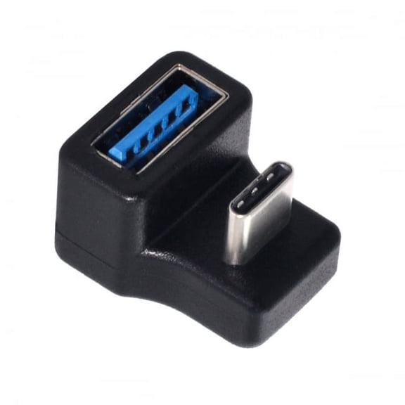 Xiwai Adapter 180 Degree Up Down Angled Type-C USB-C OTG to USB 3.0 Female Extension Adapter for Phone Tablet
