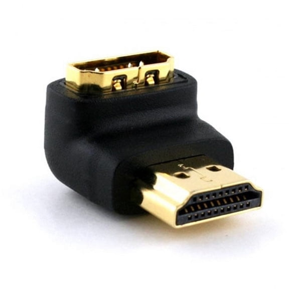 Xiwai Adapter 90 Degree Down Angled HDMI 1.4 Male to Female Extension Adapter Converter