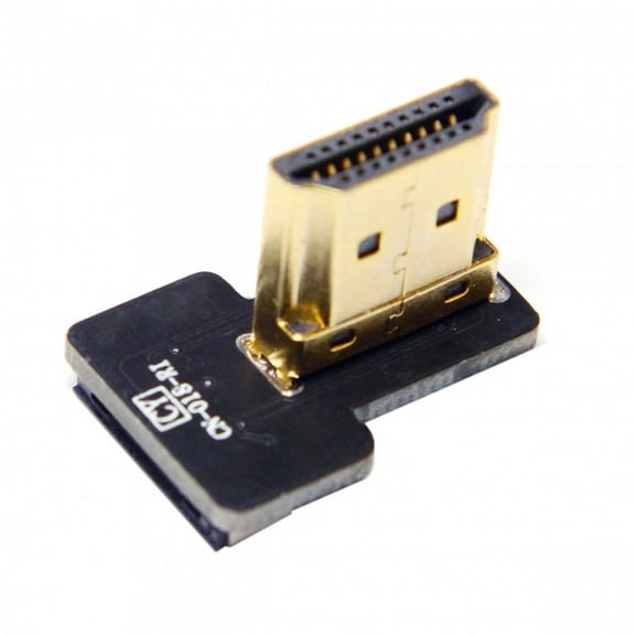 Xiwai Adapter CYFPV HDMI Type A Male Connector Right Angled 90 Degree for FPV HDTV Multicopter Aerial Photography