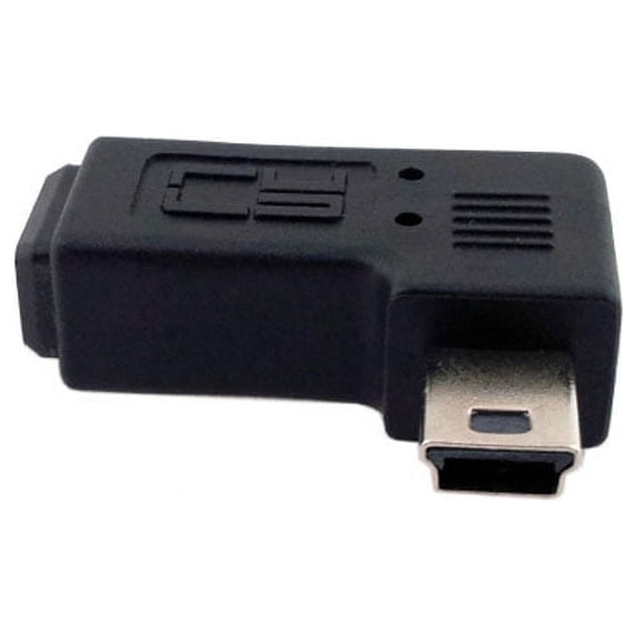 Xiwai Adapter Mini USB 2.0 5P Male to Female M to F Extension Adapter 90 Degree Right Angled