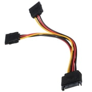 Xiwai Adapter SATA II Hard Disk Power Male to 2 Female Splitter Y 1 to 2 Extension Cable