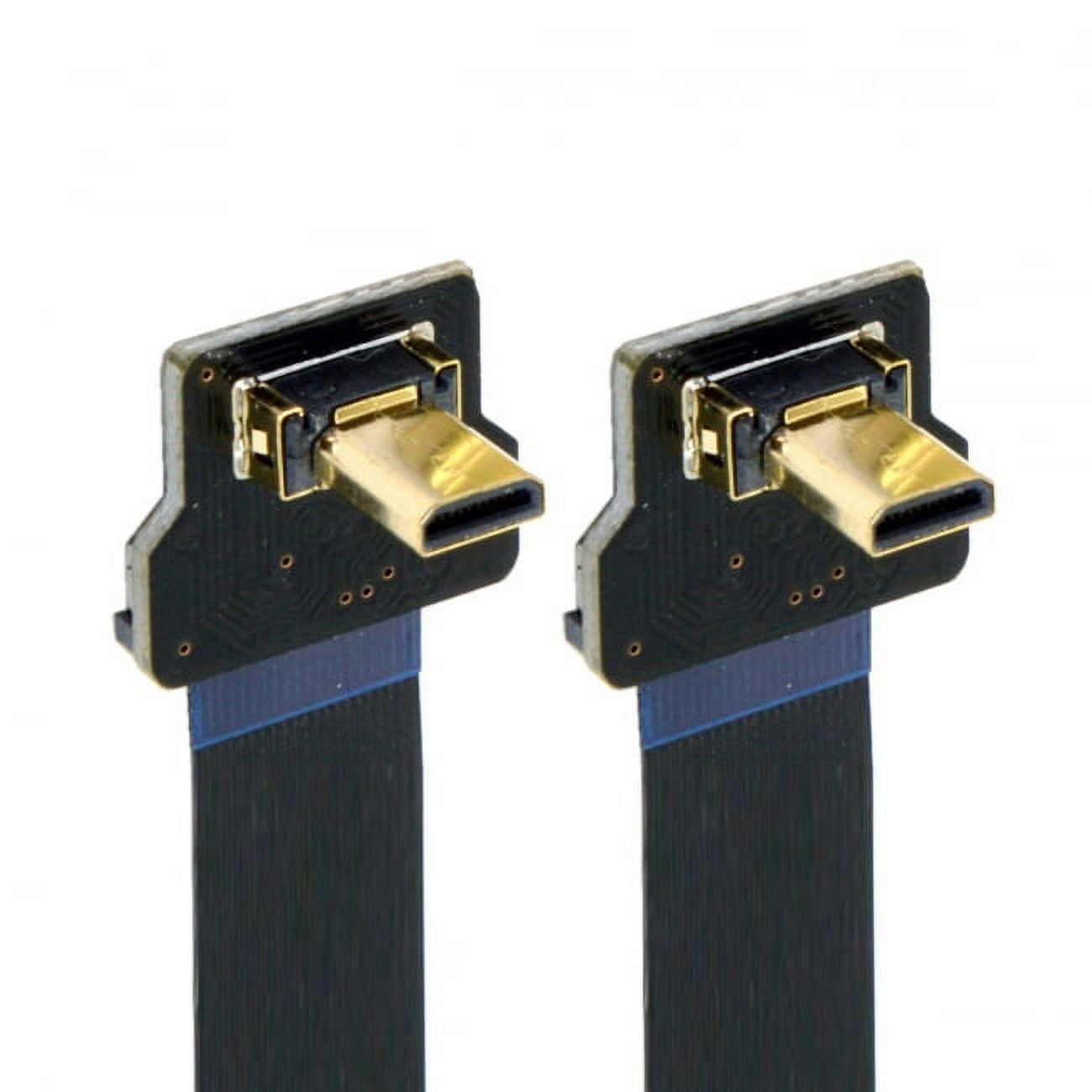 Xiwai CYFPV Cavo piatto HDMI ad angolo retto di 90 gradi da maschio a femmina FPC per fotografia aerea HDTV multicopter (0,2 m