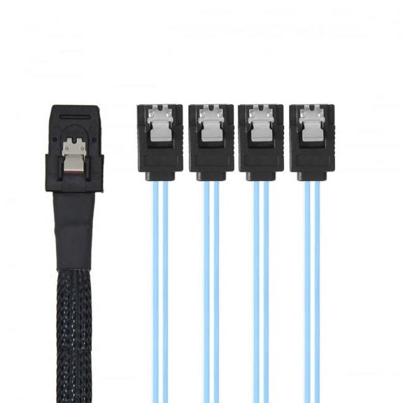 Xiwai Cable Internal Mini SAS SFF-8087Host to 4 SATA 7pin Target Hard Disk 6Gbps Data Server Raid Cable