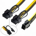 thumbnail image 1 of Xiwai Cable PCI-E PCI Express ATX 6Pin Male to Dual 8Pin 6Pin Female Video Card Extension Splitter Power Cable, 1 of 7