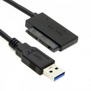Xiwai Cable USB 3.0 to Micro SATA 7+9 16 Pin 1.8" 90 Degree Angled Hard Disk Driver SSD Adapter Cable 10cm