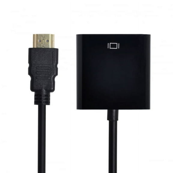 Xiwai Cable hdmi Input to VGA Female output projectors monitors Adapter PC Laptop Black
