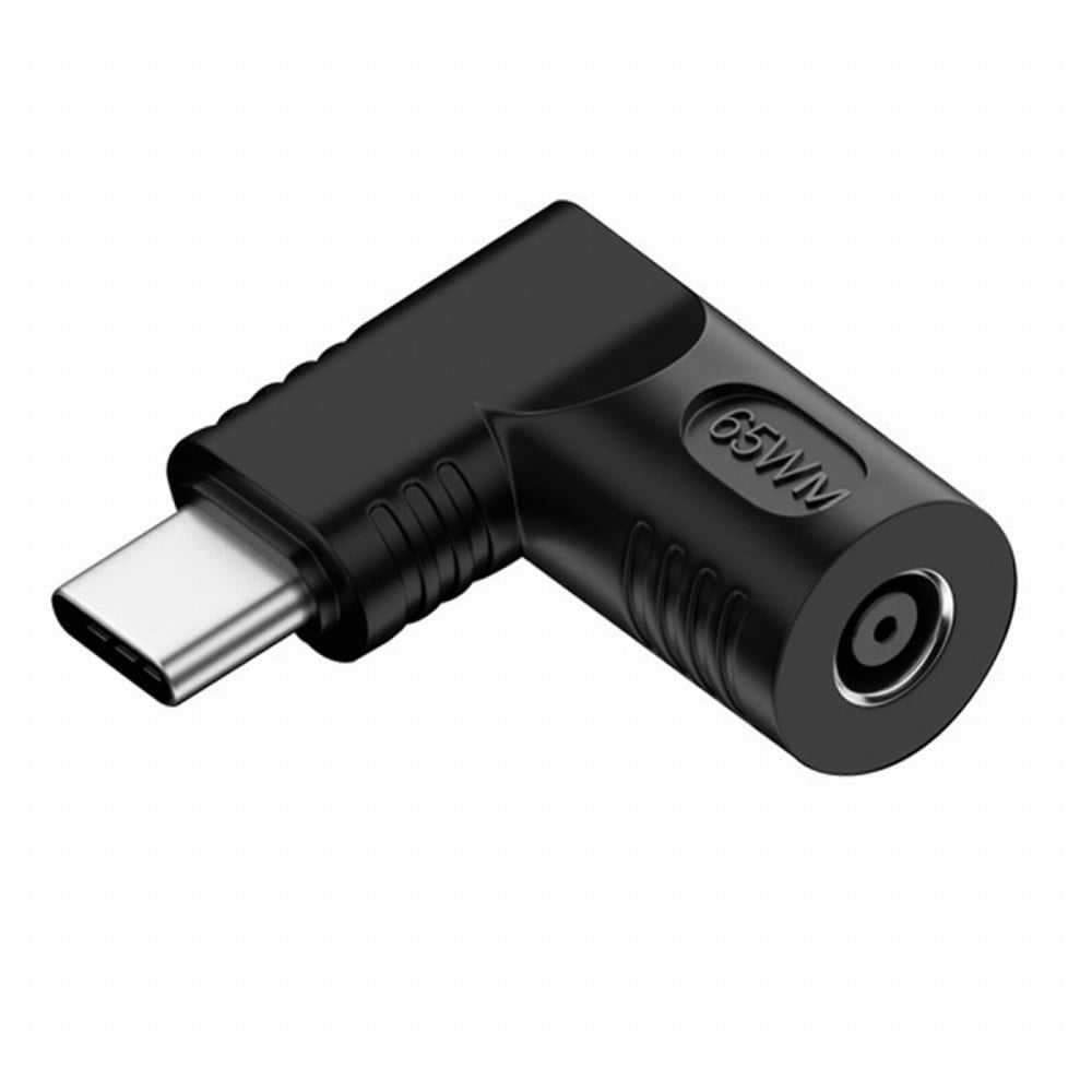 Adaptador DC A USB-C Xiwai - 4.5x3.0mm, 90 Grados, 65W, Para Portátiles, Tablets Y Móviles