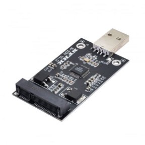 Xiwai Enclosure Mini PCI-E mSATA to USB 2.0 External SSD PCBA Conveter Adapter Pen Driver Card without Case