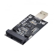 Xiwai Enclosure Mini PCI-E mSATA to USB 2.0 External SSD PCBA Conveter Adapter Pen Driver Card without Case