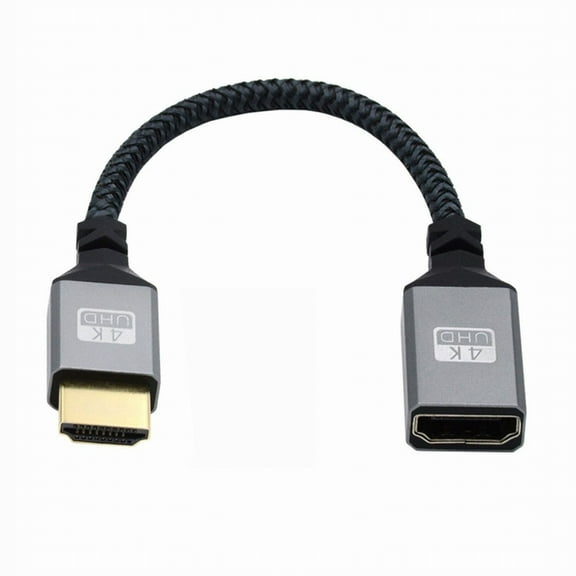 Xiwai HDMI 1.4 Type A Male to A Female Extension Cable Straight Connector 90 Degree Support HDTV 4K 60hz 3D