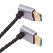 Xiwai HDMI 2.1 Ultra Thin HDTV Cable 8K 4K Hyper Super Flexible Slim Cord Up Angled to Up Angled 90 Degree Type-A for Computer HDTV