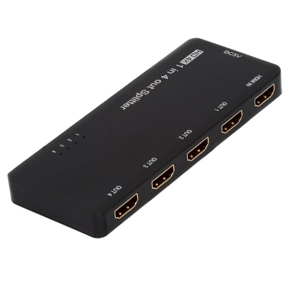 Xiwai HDMI Splitter 4K 60hz Ultra-HD Converter Compatible 2.0 Switch 1-IN-4-OUT 18Gbps UHD Hub Support HDCP SST Extended