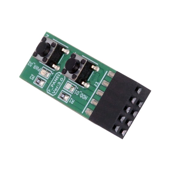 Xiwai Reset Power Jumper for Computer Mainboard 10Pin Switching Board Adapter With Button For Maintenance Task