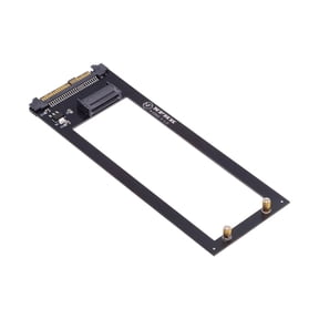Xiwai U.2 SFF-8639 Host to PCI-E Ruler 1U GEN-Z EDSFF 9.5mm 15mm 25mm Short SSD E1.S with Heat Sink PM9A3 PM9D3 P5801X Carrier Adapter