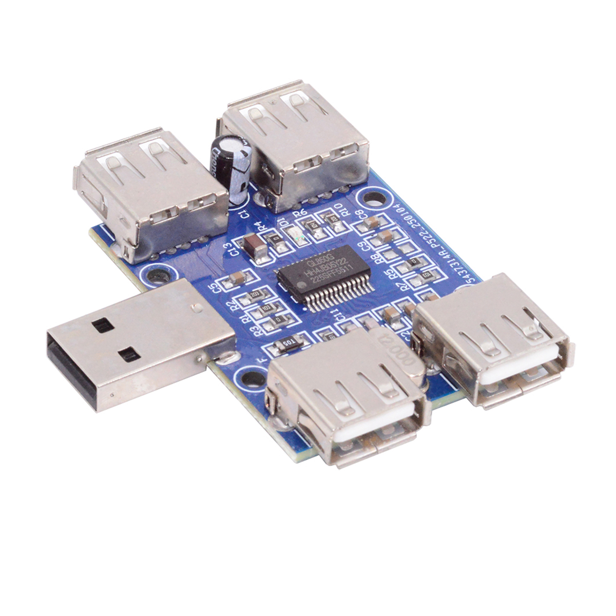 Xiwai USB 2.0 1-to-4 Four Ports HUB PCBA PCs 4 Devices Type-A Adapter ...