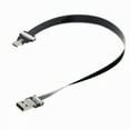 thumbnail image 1 of Xiwai USB 2.0 Type-A Male to Micro USB 5Pin Male Data Flat Slim FPC Cable for FPV and Disk and Phone, 1 of 7