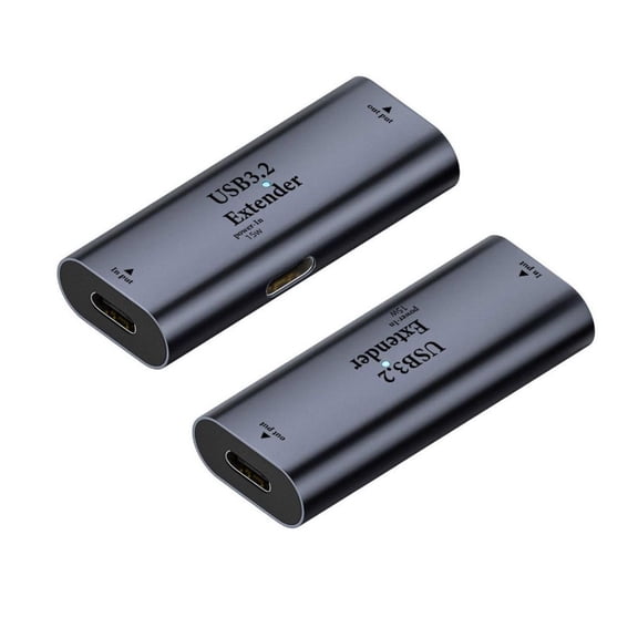 Xiwai USB 3.0 Active Repeater Adapter Type-C Female to Type-C Female Extender with Chipset for Camera Printer Computer