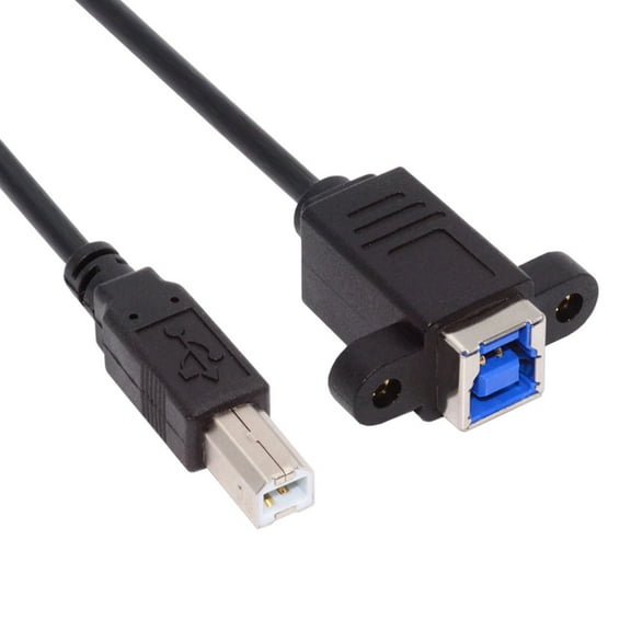 Xiwai USB 3.0 Type-B Female to USB2.0 Type-B Male Cable Extension 5Gbps for Disk SSD Camera Data 30cm