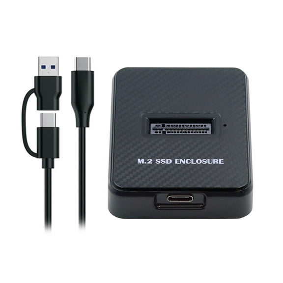 Xiwai USB 3.0 USB-C Type-C to NVME M-key M.2 NGFF SATA SSD Docking Vertical External PCBA Case Enclosure RTL9210B Chipset