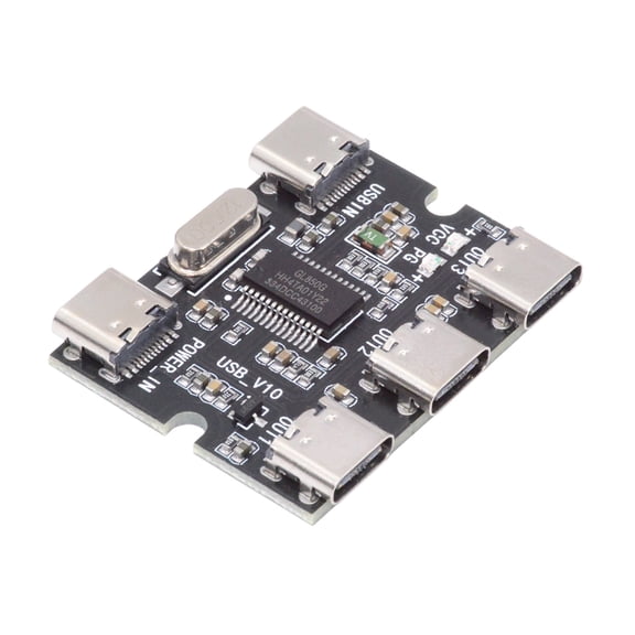 Xiwai USB-C 2.0 1-to-3 Three Ports HUB PCBA PCs 3 Devices Type-C for Keyboard Mouse Scanner Printer