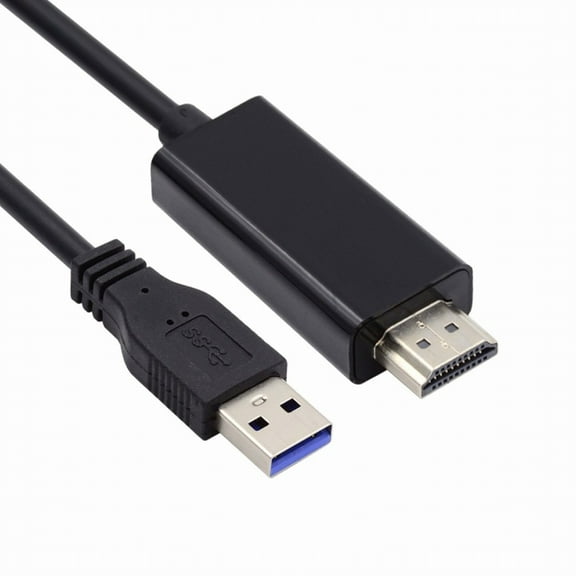 Xiwai USB3.0 Male to HDMI Male Cable USB 3.0 Source HDMI Sink Converter For Desktop Laptop PC Adapter 1.8m 1080P Projector Video Monitor Cable
