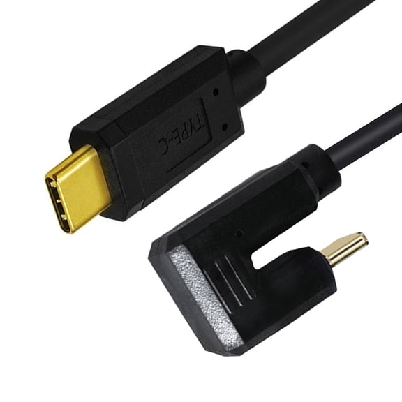 Xiwai USB3.1 Type-C Male to USB-C 360 Degree Opposite Back Angled 10Gbps Data 4K Cable 65W