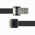 thumbnail image 1 of Xiwai Up Angled USB 2.0 Type-A Male to Type-A Male Data Flat Slim FPC Cable 90 Degree for FPV and Disk and Scanner and Printer, 1 of 7