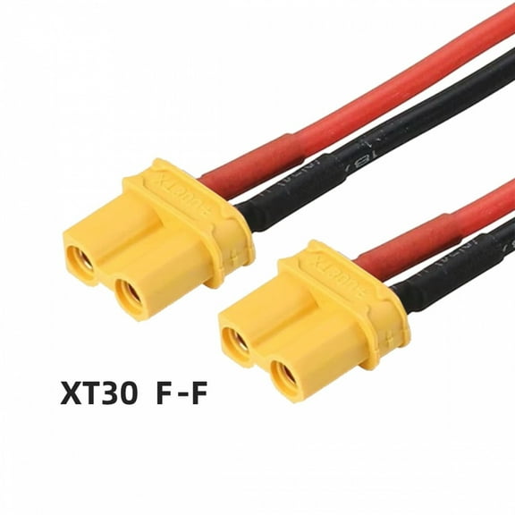 Xiwai XT30 Female to Female 18AWG Extension Cable Connector for RC Battery Portable Power Station Solar Panel