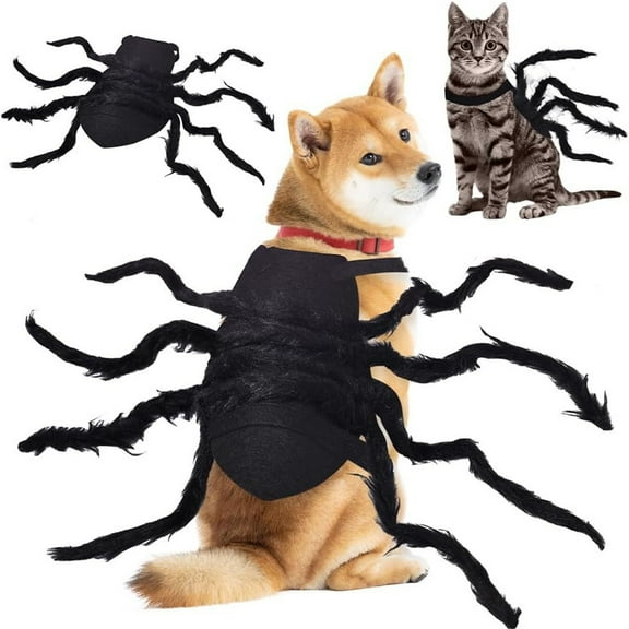 Xiware Halloween Pet Spider Costume Cross-border Blockbuster Halloween Dog Costume Costume Spider,as shown