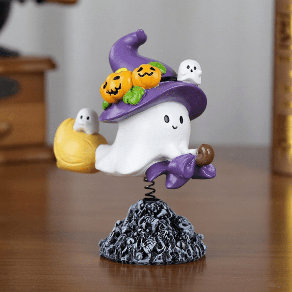 Xiware Halloween Spring Shaking Head Desktop Ornament，Halloween Toys For Children,cute Desktop Decorations For Halloween,purlpe