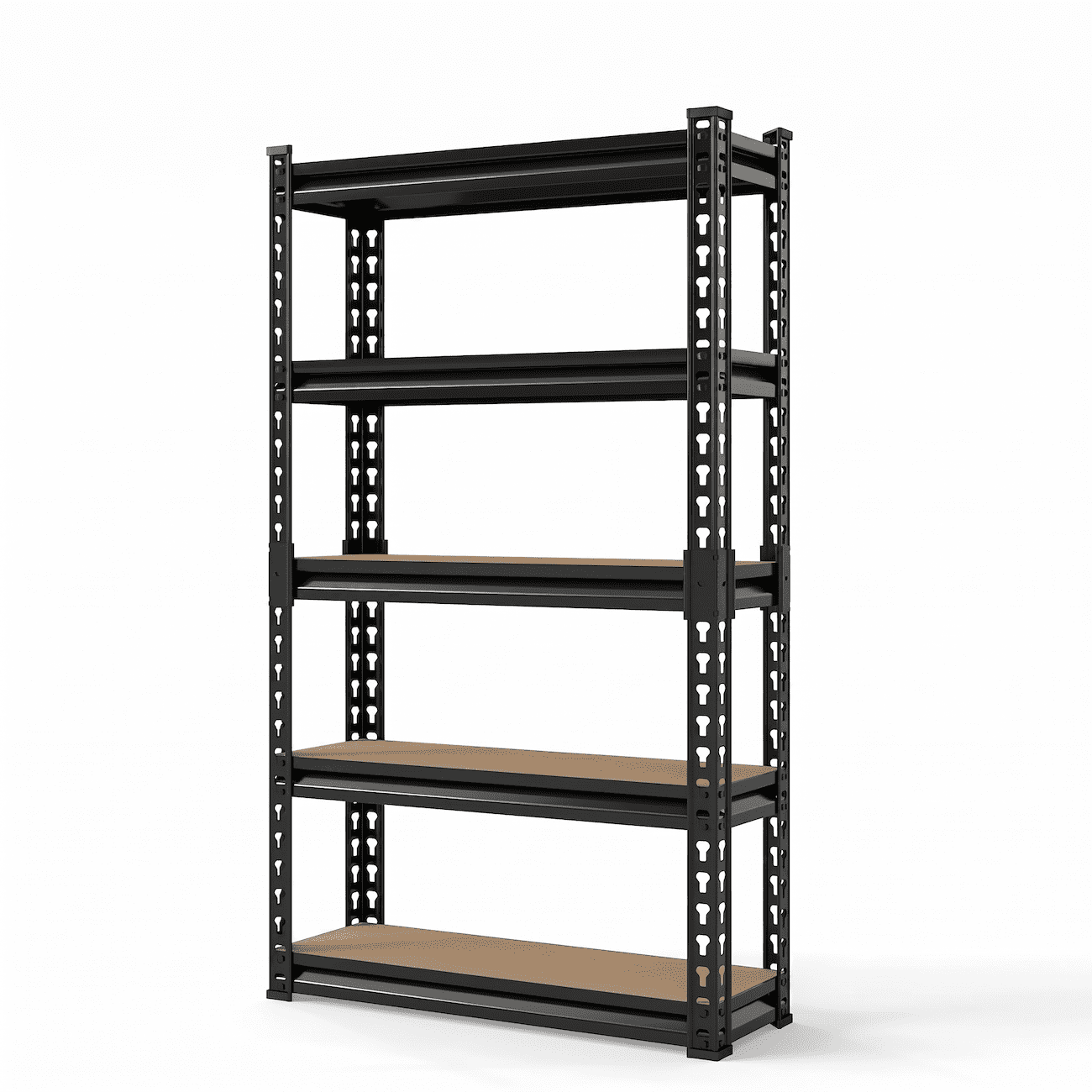 Xiweot Heavy Duty Garage Shelving Unit, 5 Tier Metal Storage Shelves, Adjustable Garage Rack, 60”H x 28”W x 12”D Industrial Steel Storage Shelf for Kitchen Pantry Basement Warehouse Living Room