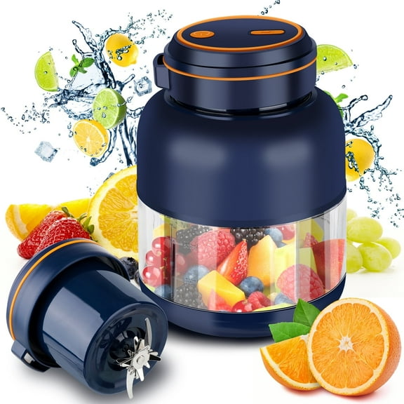 Xiwern Electric Juicer Cup Portable Mixer Juice Extractor Sport Water Bottle-Blue