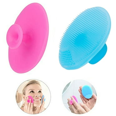 Xixili Baby Bath Silicone Brush 2 Pack for Dry Skin, Cradle Cap Brush and Comb