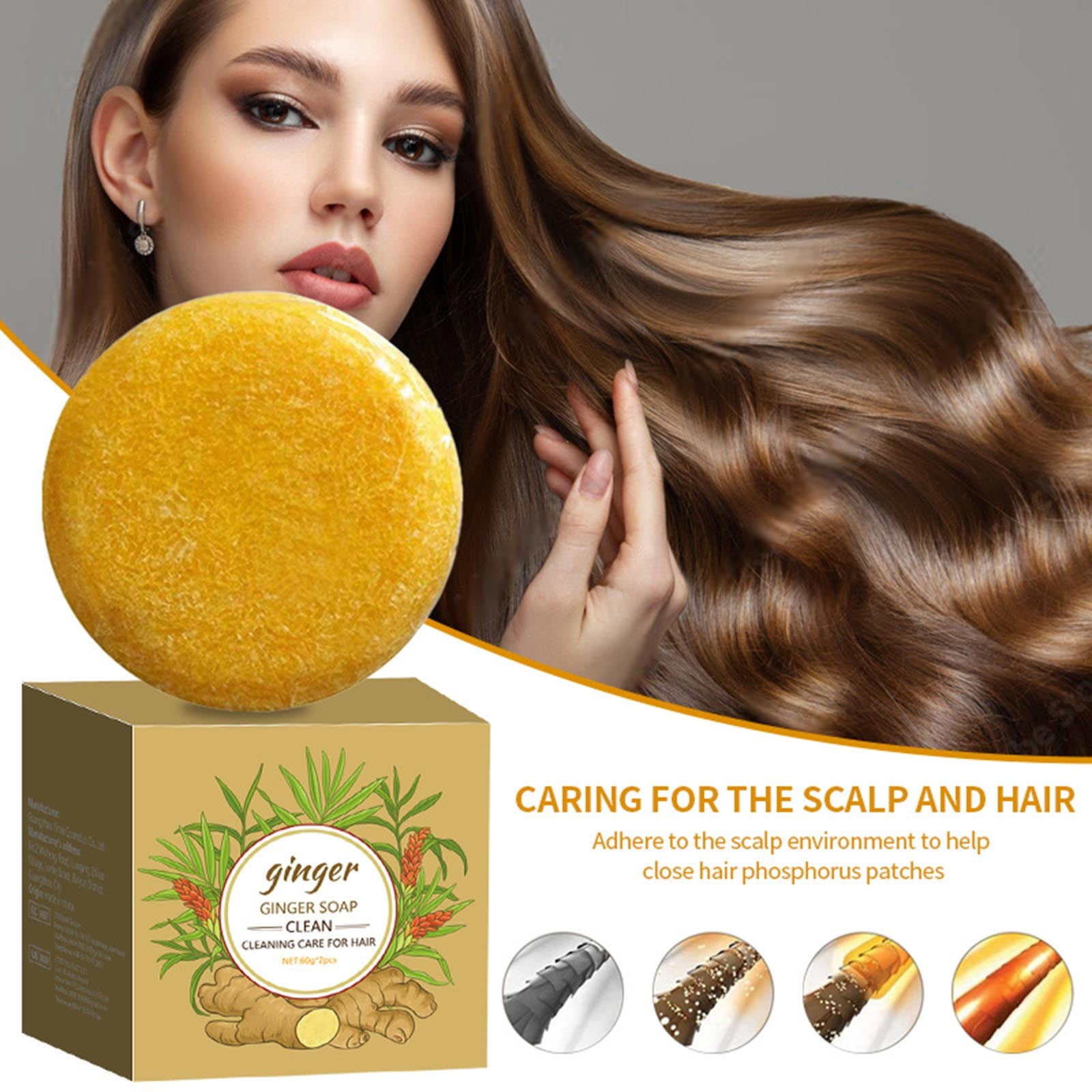 Xixili Gingers Shampoo Soap Natural Plant Soap Oil Control Anti