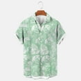 thumbnail image 1 of Xixinqiwan No Boundaries Men's & Big Men's Button Up Shirt,Men's Cotton Linen Blend Shirt Short Sleeve Button Down Casual Summer Shirt Beach Wedding Vacation Tops with Pocket, 1 of 3