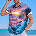 thumbnail image 1 of Xixinqiwan No Boundaries Men's & Big Men's Button Up Shirt,Men's Hawaiian Shirts Short Sleeve Button Down Casual Shirts Summer Tropical Printed Floral Beach Tops, 1 of 3