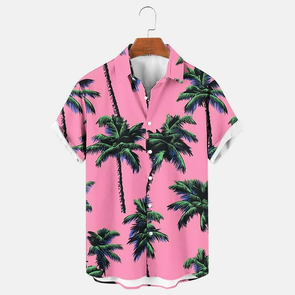 Xixinqiwan No Boundaries Men's & Big Men's Button Up Shirt,Summer Hawaiian Shirt for Men Short Sleeve Button Down Shirts Tropical Printed Vacation Beach Casual Shirts