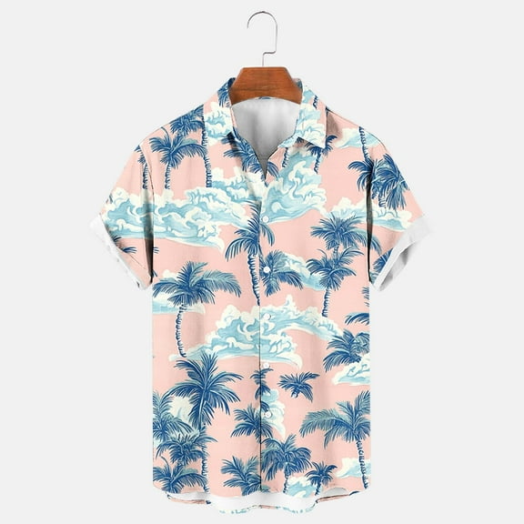 Xixinqiwan No Boundaries Men's Button Shirt,Mens Hawaiian Short Sleeve Shirt Casual Button Down Summer Beach Shirts Tropical Vacation Essential Clothes