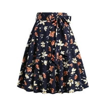 Xixinqiwan Women Skirts Plus Size,Mini Skirts for Women High Waisted Strappy Short Skirt Flared Mid-Length Skirts Casual Flowy Boho Beach Outfits