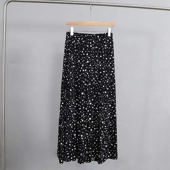 Xixinqiwan No Boundaries Women Maxi Skirts Clearance,Maxi Skirts for Women Elastic High Waisted Ankle Length Boho Skirt Vintage Print Plus Size Long Skirt