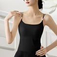 thumbnail image 1 of Xixinqiwan No Boundaries Women Tank Tops Clearance under $5,Women Seamless Fitted Camisole Spaghetti Strap Silk Cami Tops Stretchable Knit Tank Undershirt for Layerling, 1 of 4